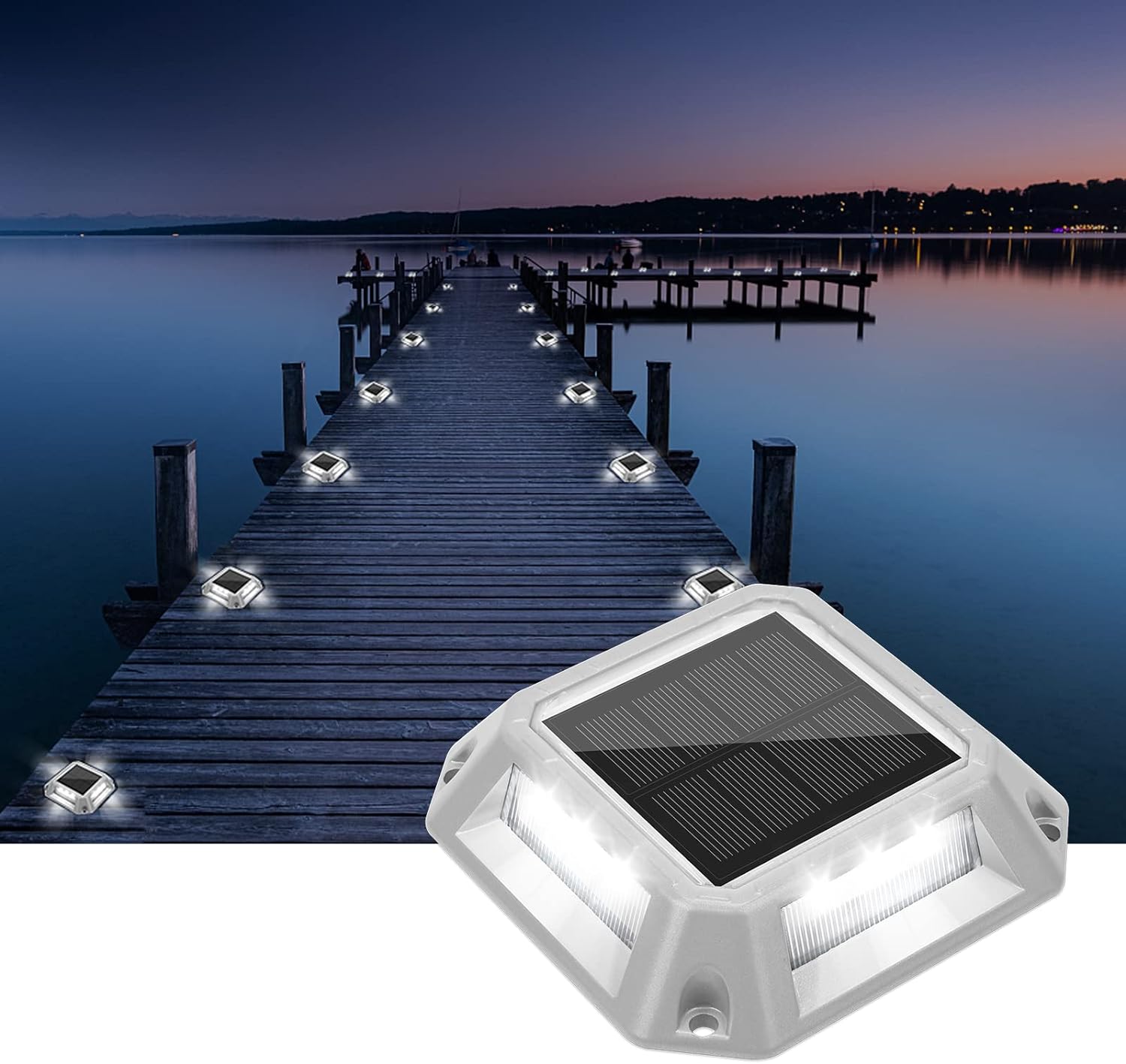 we bought 5 sets of these lights and put them on the platform of our dock. very pretty and brilliant at night. then Ian came through Polk County fl on September 28 destroyed the dock and lights disappeared. a week later our neighbor said he had some of the boards from the dock on his shore. we got the board and many still had lights on them. Removed the lights, there was 11. one had been burned, that night all the lights came back on, brilliant blue,even the one that had been burned, So they wor