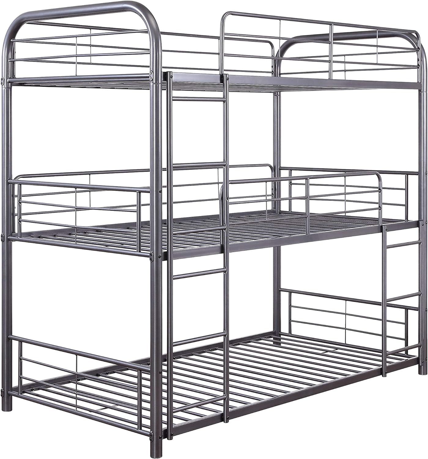 Acme Cairo Triple Twin Bunk Bed in Gunmetal