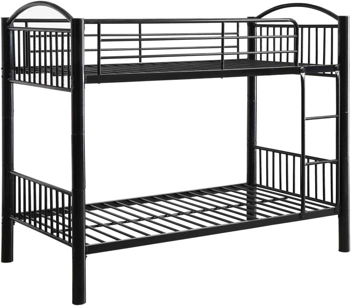 Acme Cayelynn Twin Over Twin Metal Bunk Bed in Black