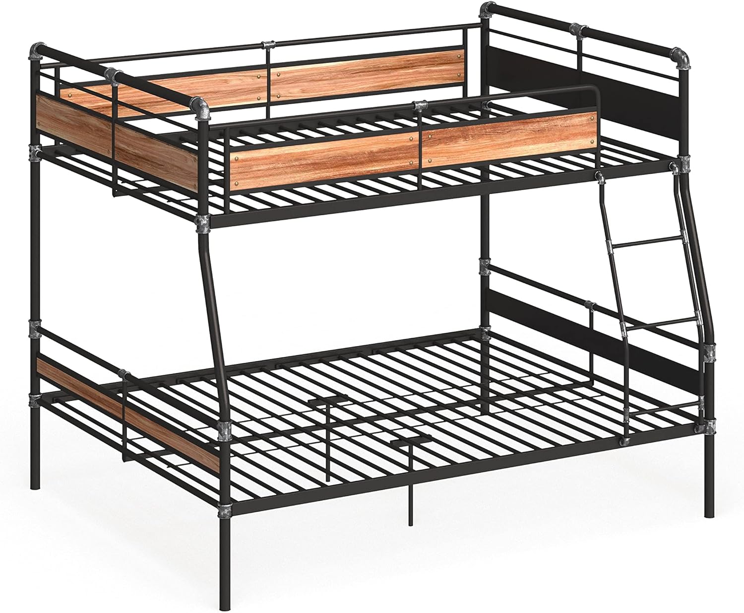 Acme Brantley II Full XL Over Queen Metal Bunk Bed in Sandy Black