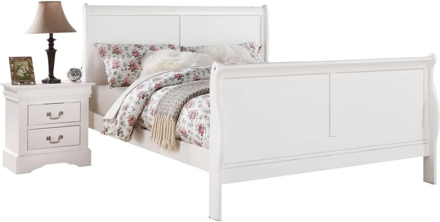 ACME Furniture Louis Philippe III Eastern King Bed, White