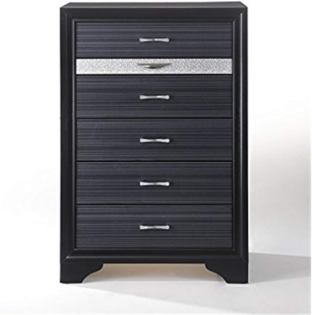 Acme Naima 6 Drawers Chest in Black