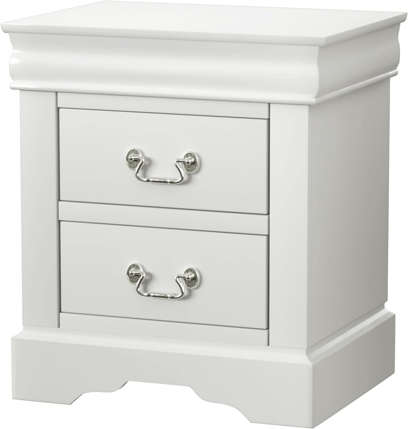 Acme Louis Philippe III Nightstand in White