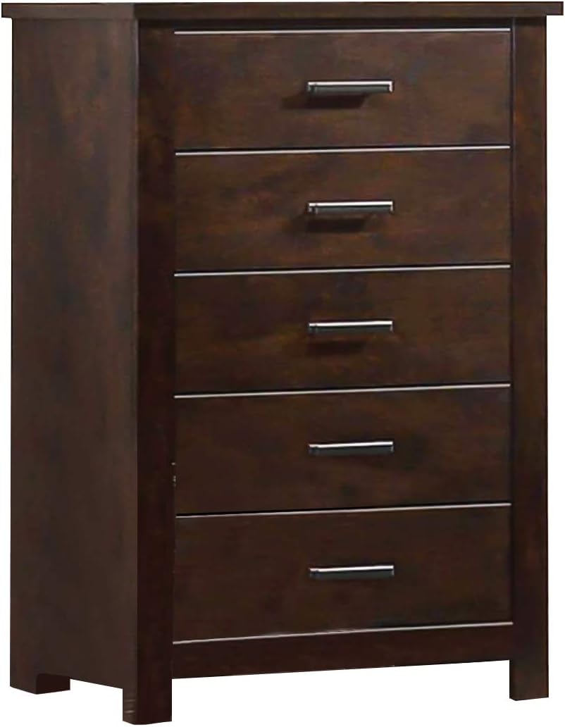 Acme Panang 5 Drawers Chest in Mahogany