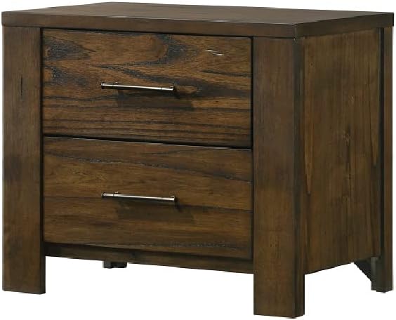 ACME Furniture Merrilee 2 Drawer Nightstand in Oak