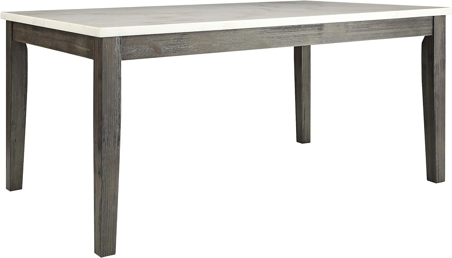 ACME FURNITURE Merel Dining Table - - White Marble & Gray Oak