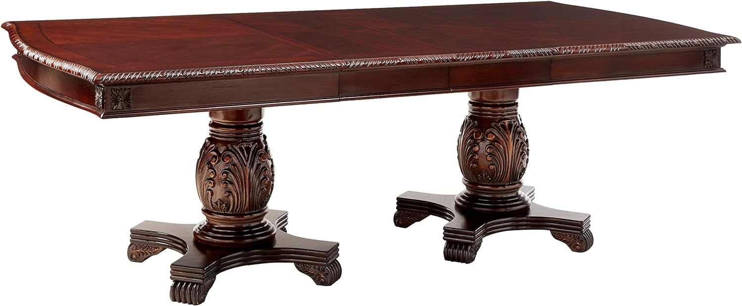 ACME Furniture Chateau De Ville Double Pedestal Dining Table, Espresso