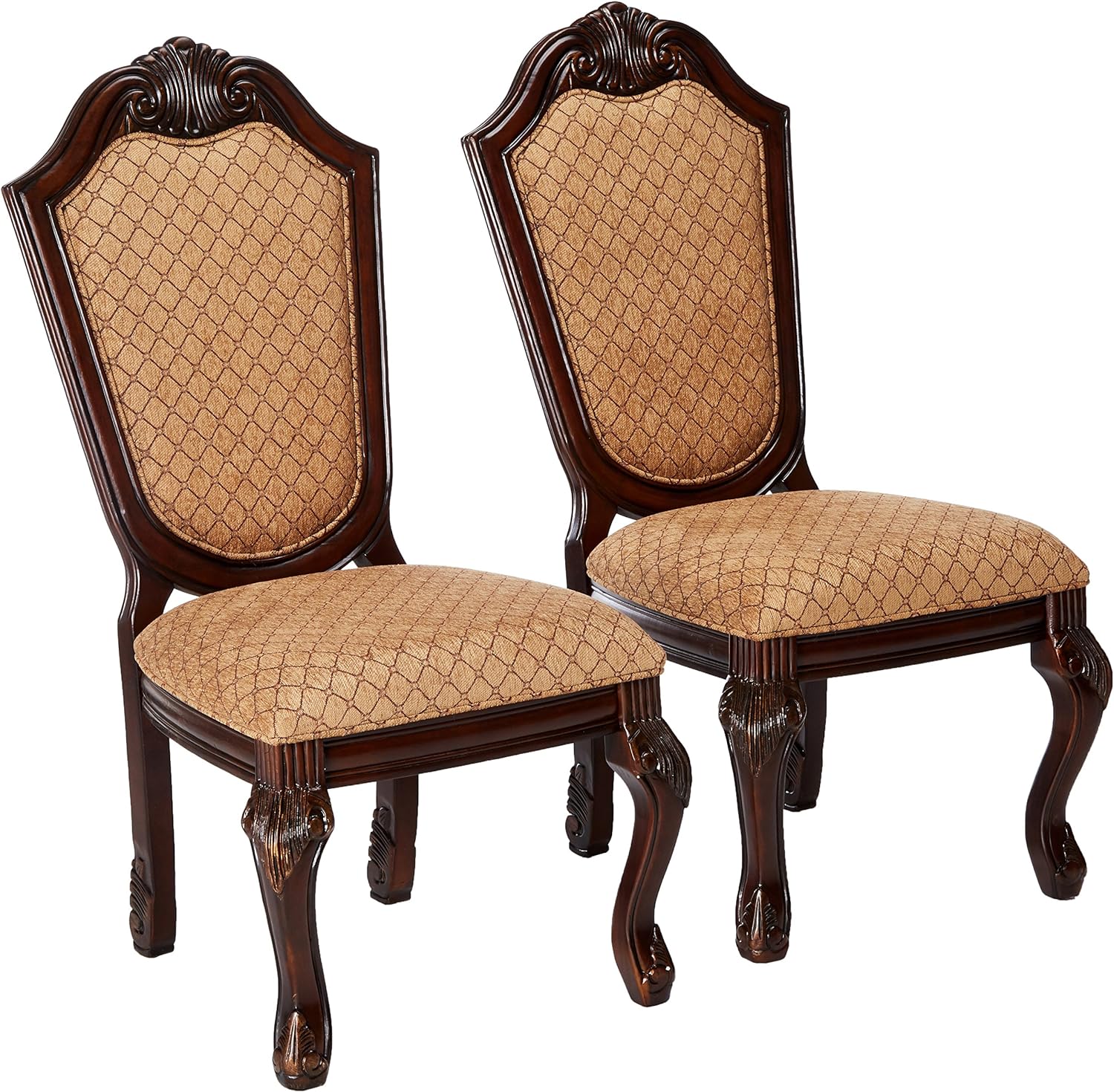 ACME Chateau De Ville Side Chair (Set-2) - 64077 - Espresso