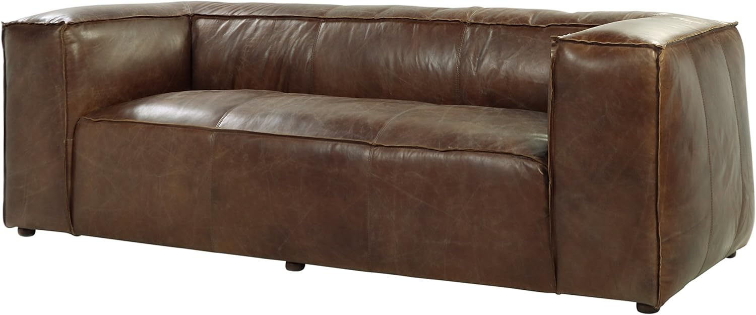 ACME Brancaster Sofa - - Retro Brown Top Grain Leather