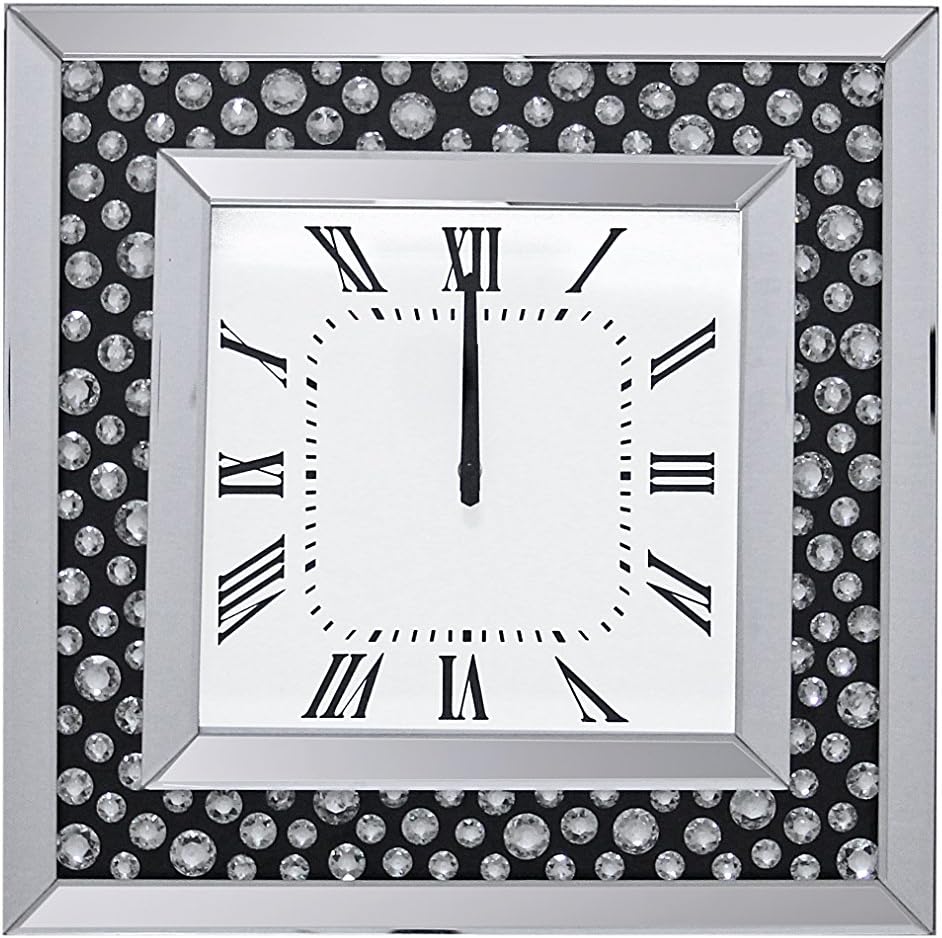 Acme Marku Square Mirrored Wall Clock