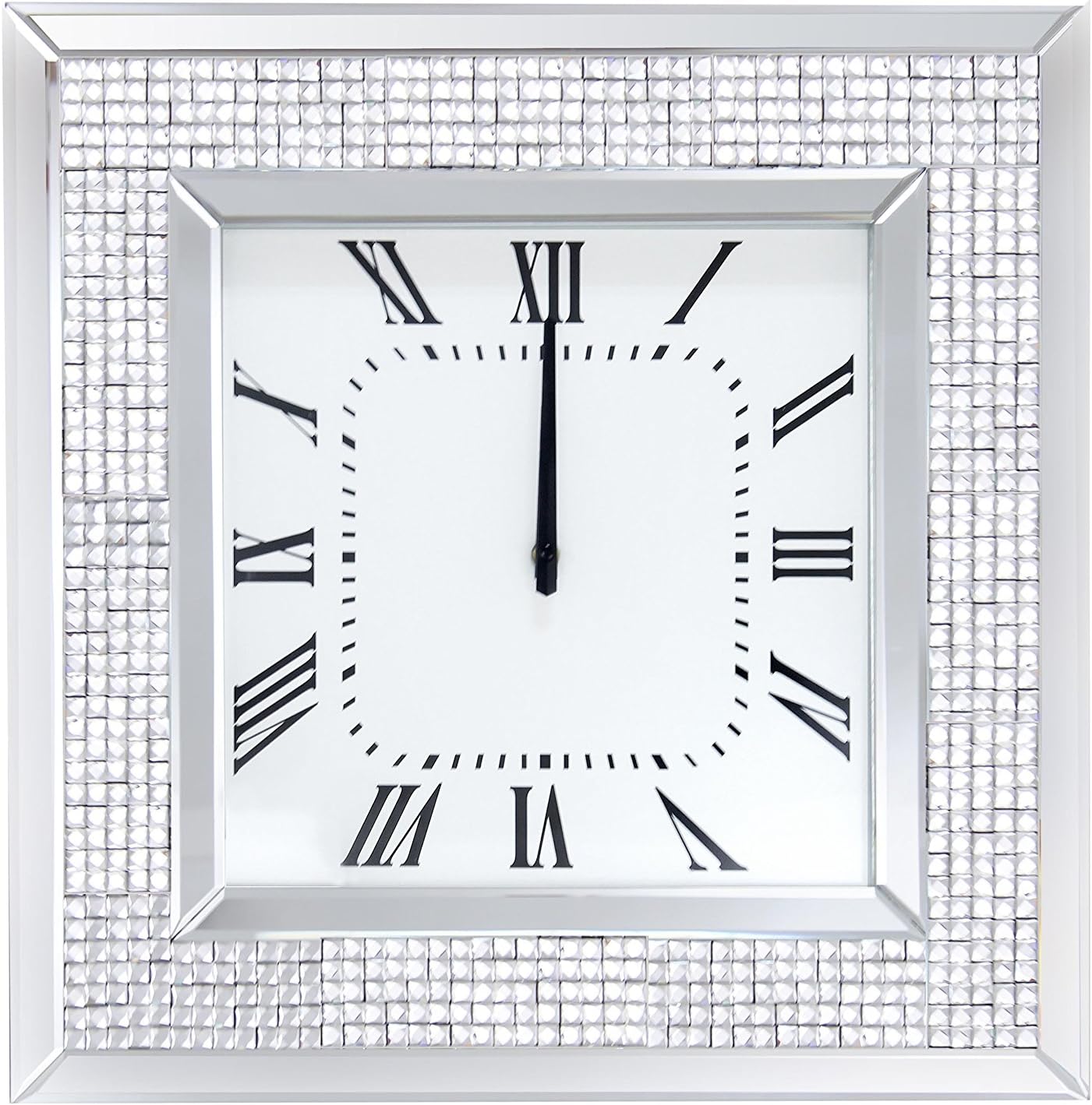 Acme Iama Square Mirrored Wall Clock