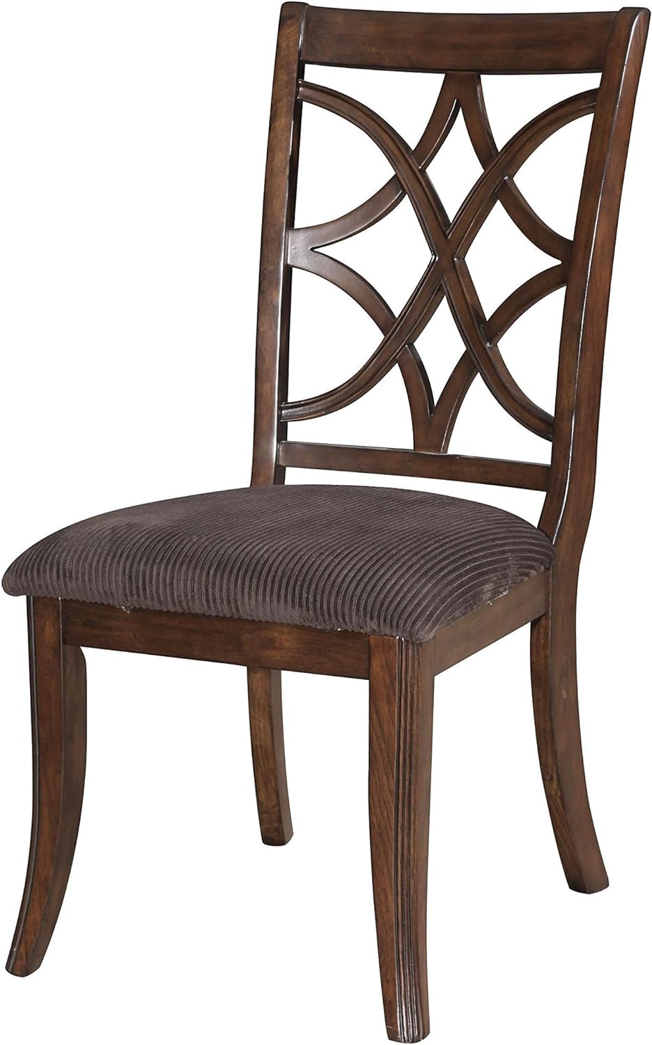 ACME Keenan Side Chair, Walnut Finish, Set of 2