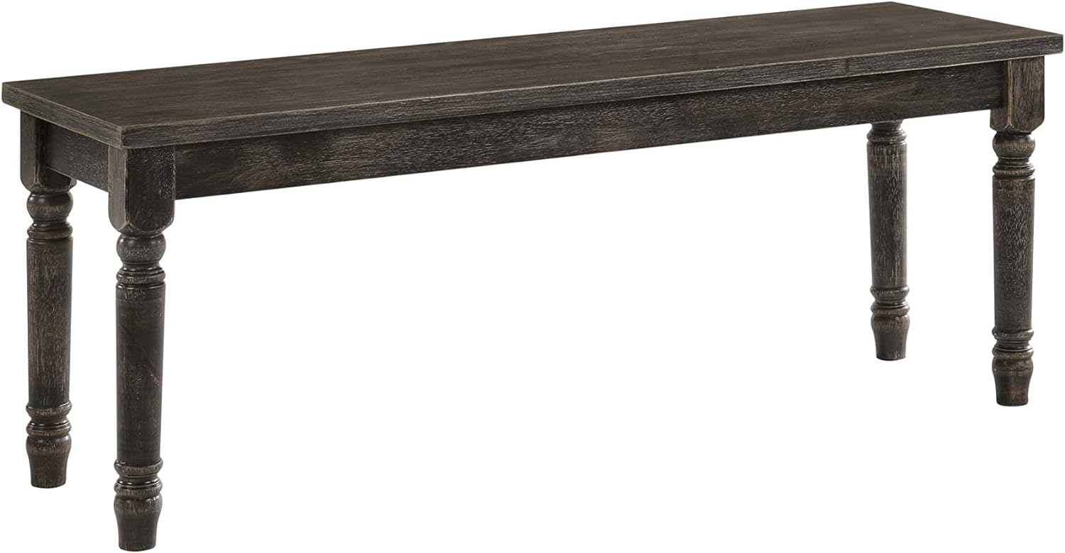 Acme Claudia II Bench in Weathered Gray