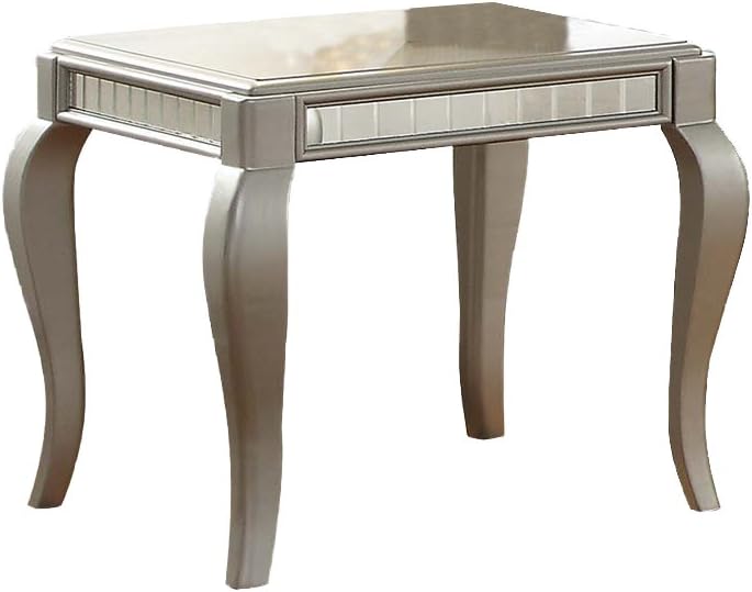 ACME Furniture Francesca End Table, Champagne