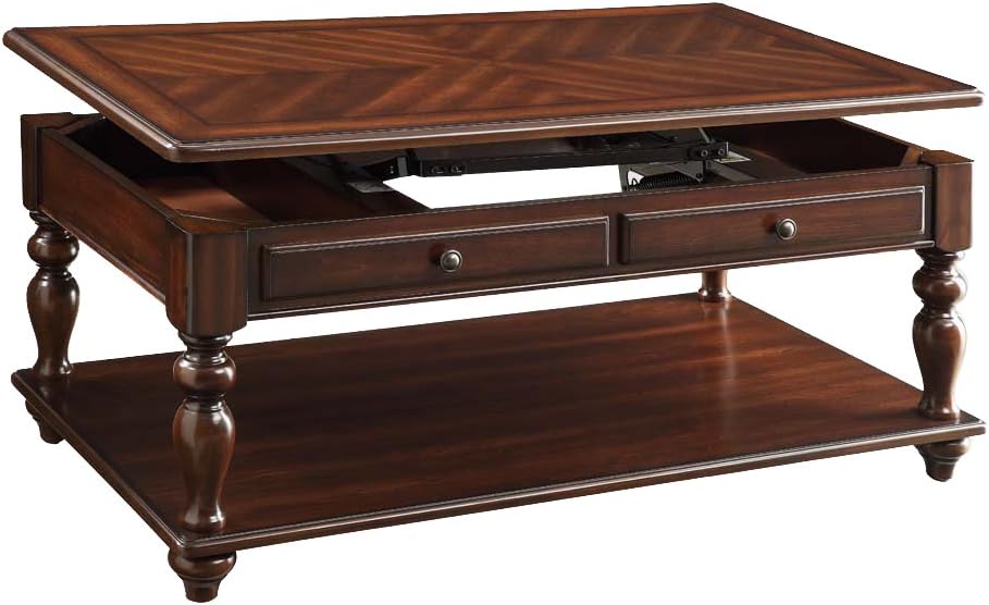 ACME Furniture Farrel Coffee Table with Lift Top, Walnut