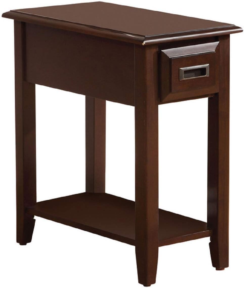 Acme Flin Accent Table in Dark Cherry