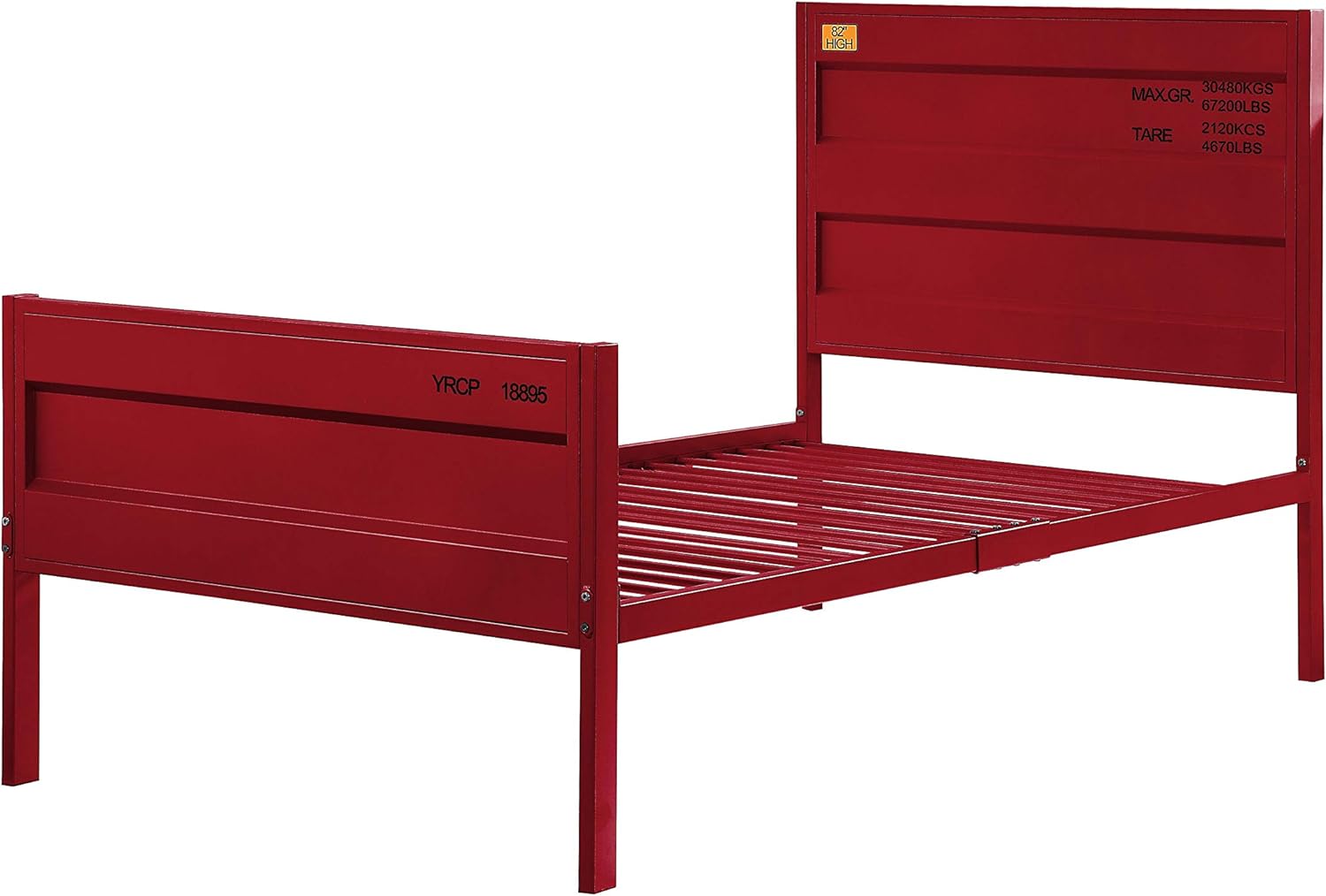 Acme Cargo Twin Panel Kids Bed in Red