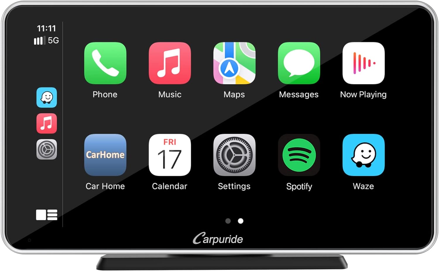 Carpuride 2024 Newest Upgrade Wireless Apple Carplay & Android Auto 7 Inch Full HD Touch Screen Portable Car Radio Receiver,Car Stereo with Mirror Link, Google, Bluetooth