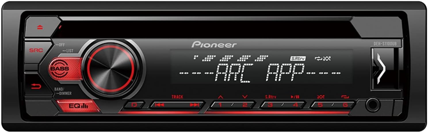 Pioneer Single Din In-Dash CD/CD-R/Rw, MP3/Wma/Wav Am/FM Front USB/Auxiliary Input MIXTRAX and Arc Support Car Stereo Receiver Detachable Face Plate