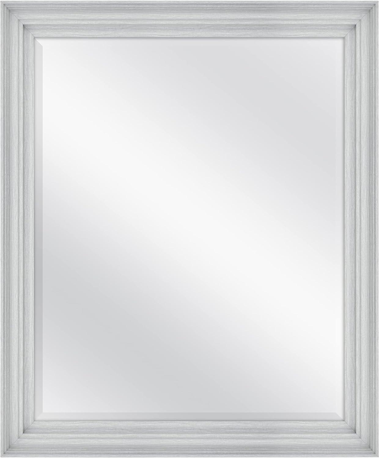 MCS Ezra Wall Mirror, Gray Woodgrain, 28.66 x 34.66 in