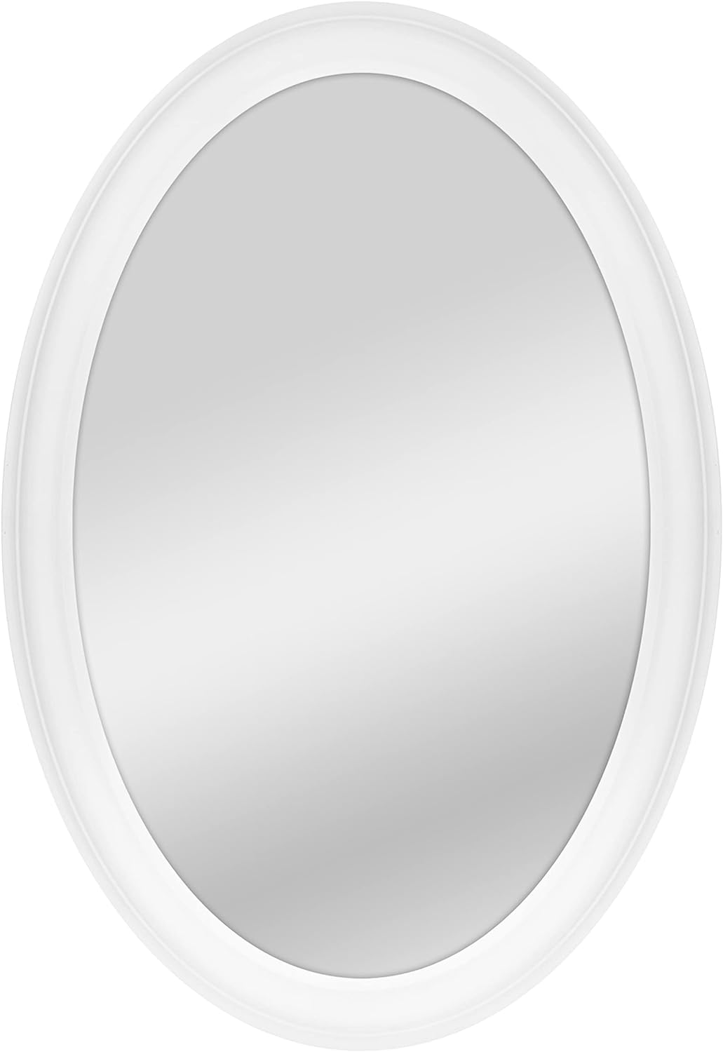 MCS 20458 Oval Wall Mirror, 21 x 31 Inch, White