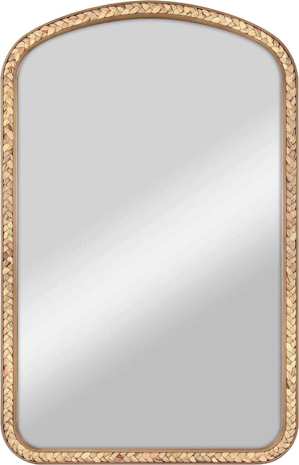 MCS Natural Wood Seagrass Wall Mirror, 22 x 34 Inch, Natural Wood Grain