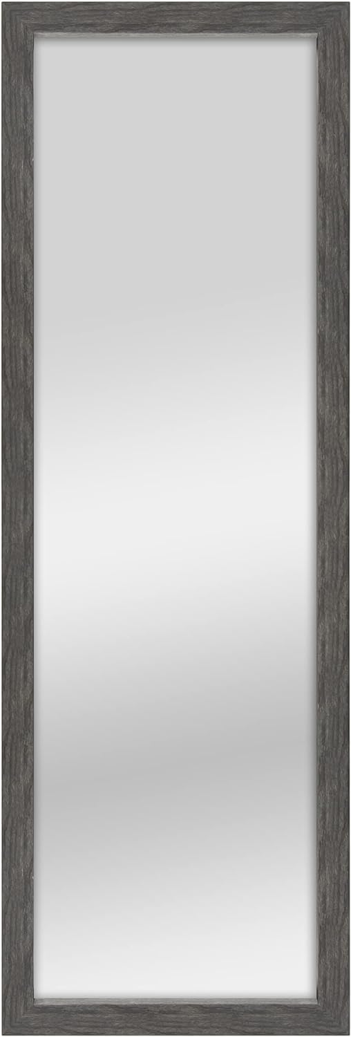 MCS Thin Gallery Full Length Floor Mirror , Black Woodgrain, 21.4 x 63.4 in