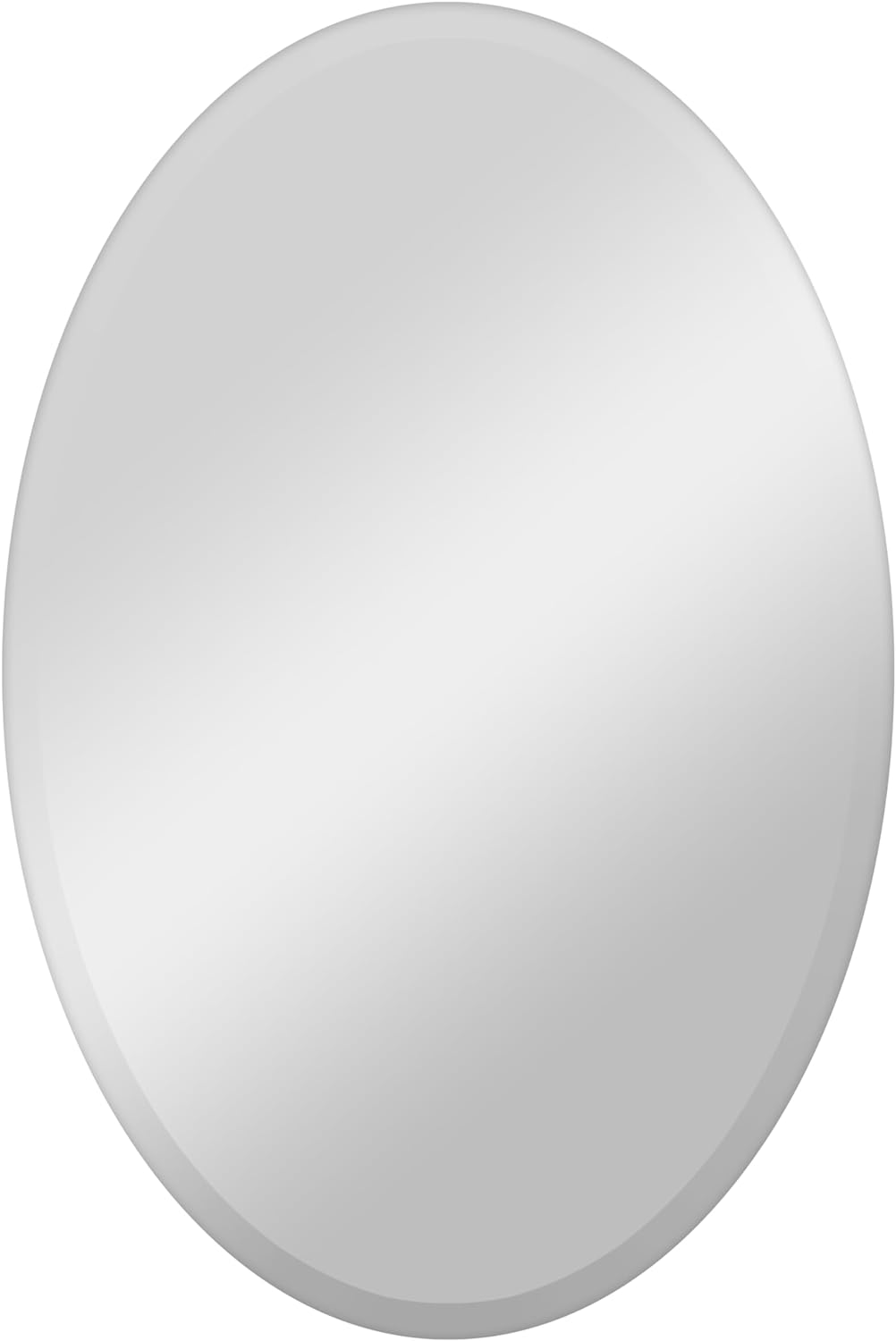 Frameless Mirror 24X36 Beveled Oval