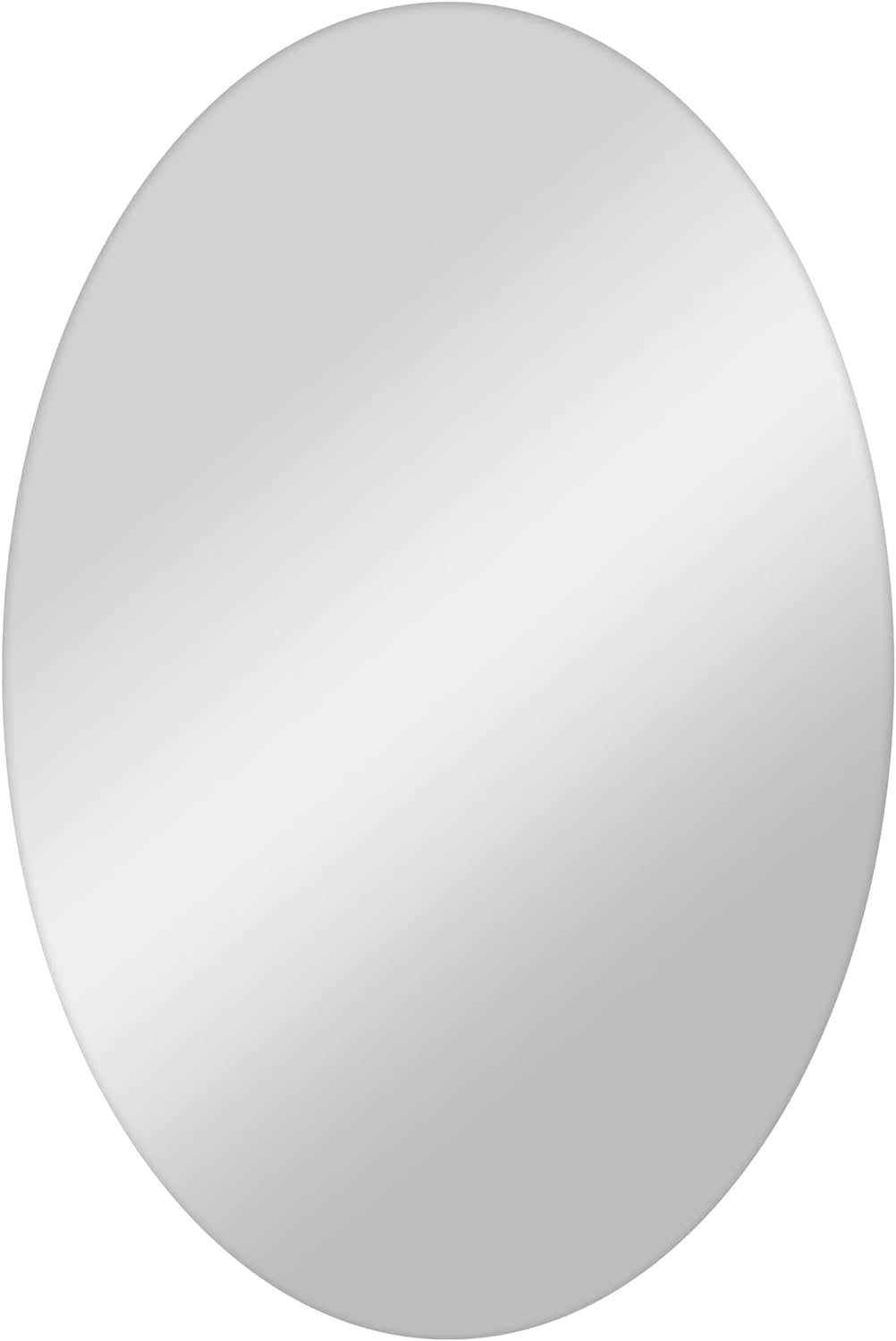 Frameless Mirror 24X36 Polished Oval