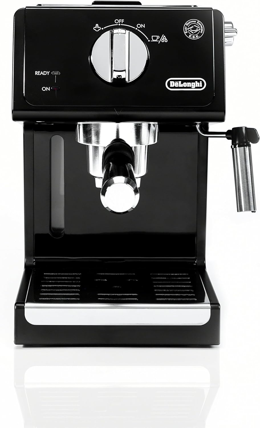 De'Longhi ECP3120 15 Bar Espresso Machine with Advanced Cappuccino System, 9.6 x 7.2 x 11.9 inches, Black/Stainless Steel