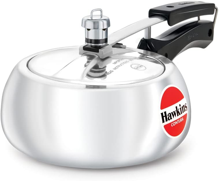 Hawkins HC20 Contura 2-Liter Pressure Cooker, Small, Aluminum