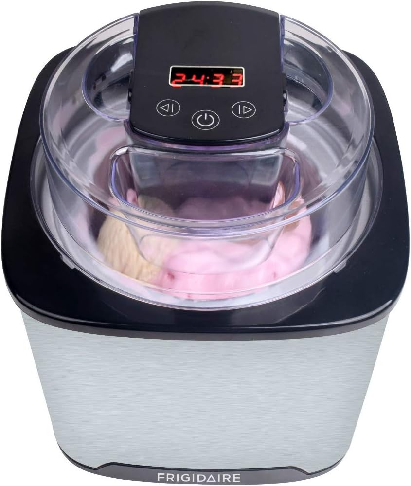 I never made ice cream before so I cant compare to other makers. This maker is quite, easy to clean and makes fabulous ice cream! It comes with a booklet of wonderful, easy to follow recipes. The tub freezes up quickly and stays cold. It makes a fair amount of ice cream. I wouldnt purchase a smaller size. The ice cream is so good that it doesnt stick around very long. Just remember prep work is the key. Have your ingredients chilled before putting into the machine.