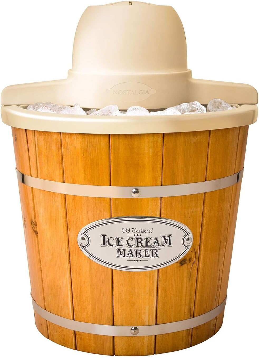 I bought this for my husband as a Fathers Day gift as he loves to make homemade ice cream. His old model died so he needed a replacement- this is a great size and works amazing, and is easy to use and clean up!