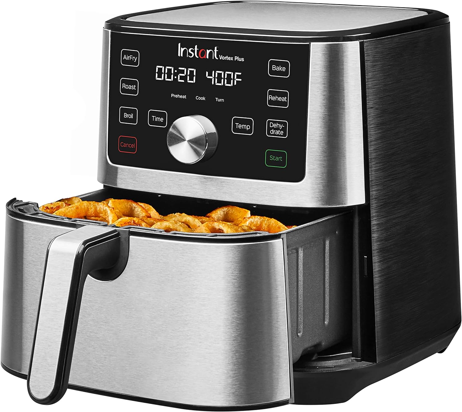 I recently had the pleasure of adding the Instant Pot Vortex 6-Quart Air Fryer to my kitchen arsenal, and it has truly transformed the way I cook. This sleek and innovative appliance has quickly become my go-to for achieving crispy, golden perfection in a fraction of the time compared to traditional methods.First and foremost, the Vortex' 6-quart capacity is perfect for preparing meals for the whole family. Whether you're whipping up a batch of crispy chicken wings, roasting vegetables, or even