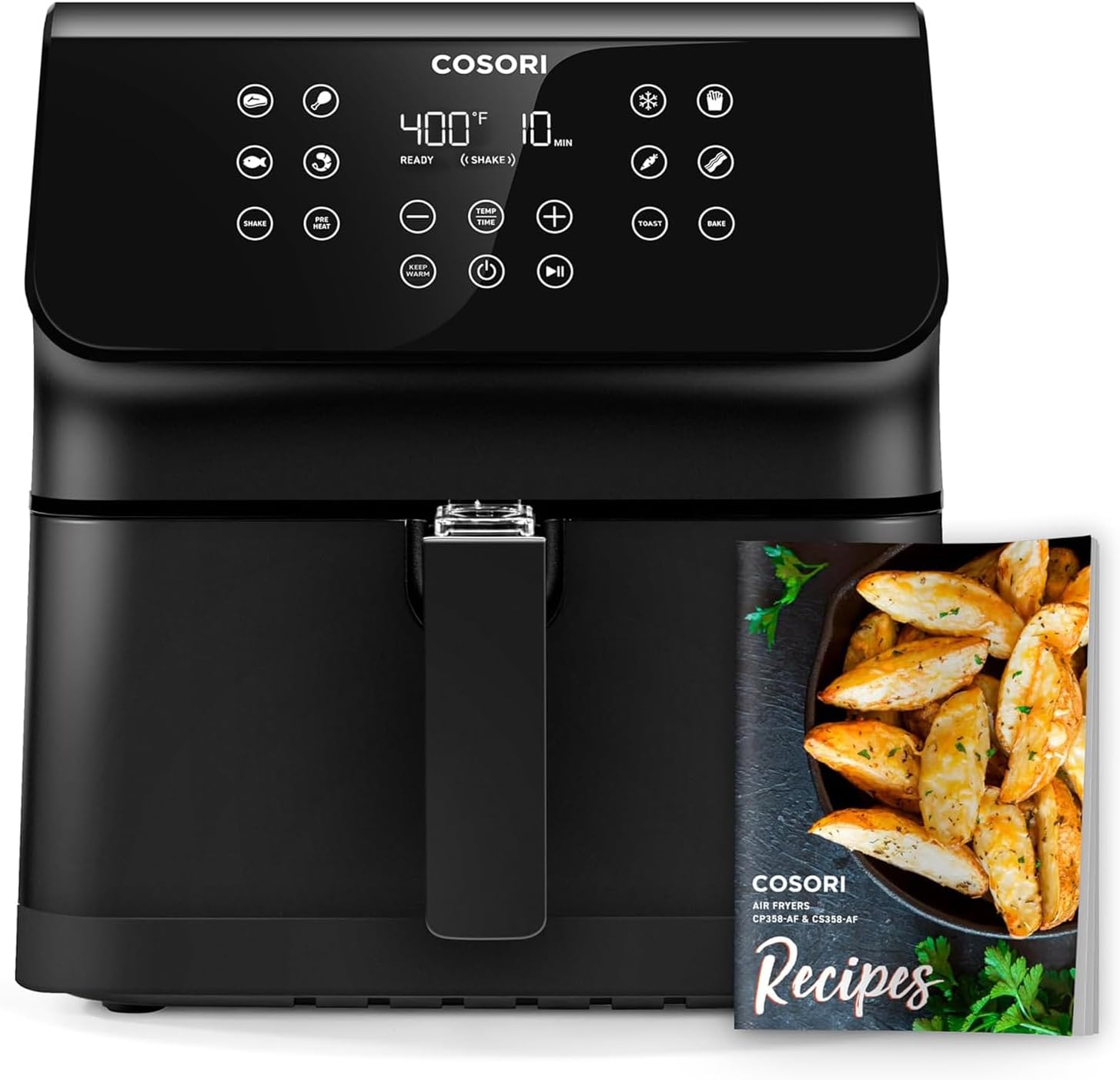 I was looking for an air fryer basket for my oven - then went down the path of getting an actual air fryer. I did a lot of looking on Amazon - read reviews - then YouTube reviews. I decided on the COSORI Pro II Air Fryer Oven Combo. I think it has the best features and better reviews than its competitors even when compared to more expensive air fryers.I've used it twice so far - frozen french fries. Planning on making other things in the near future. The first time - I followed the instruction o