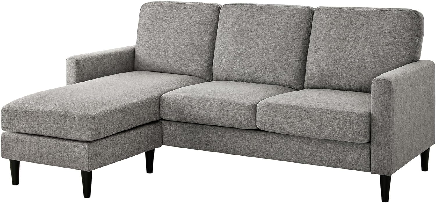 Dorel Living Kaci Sectional Upholster, Gray