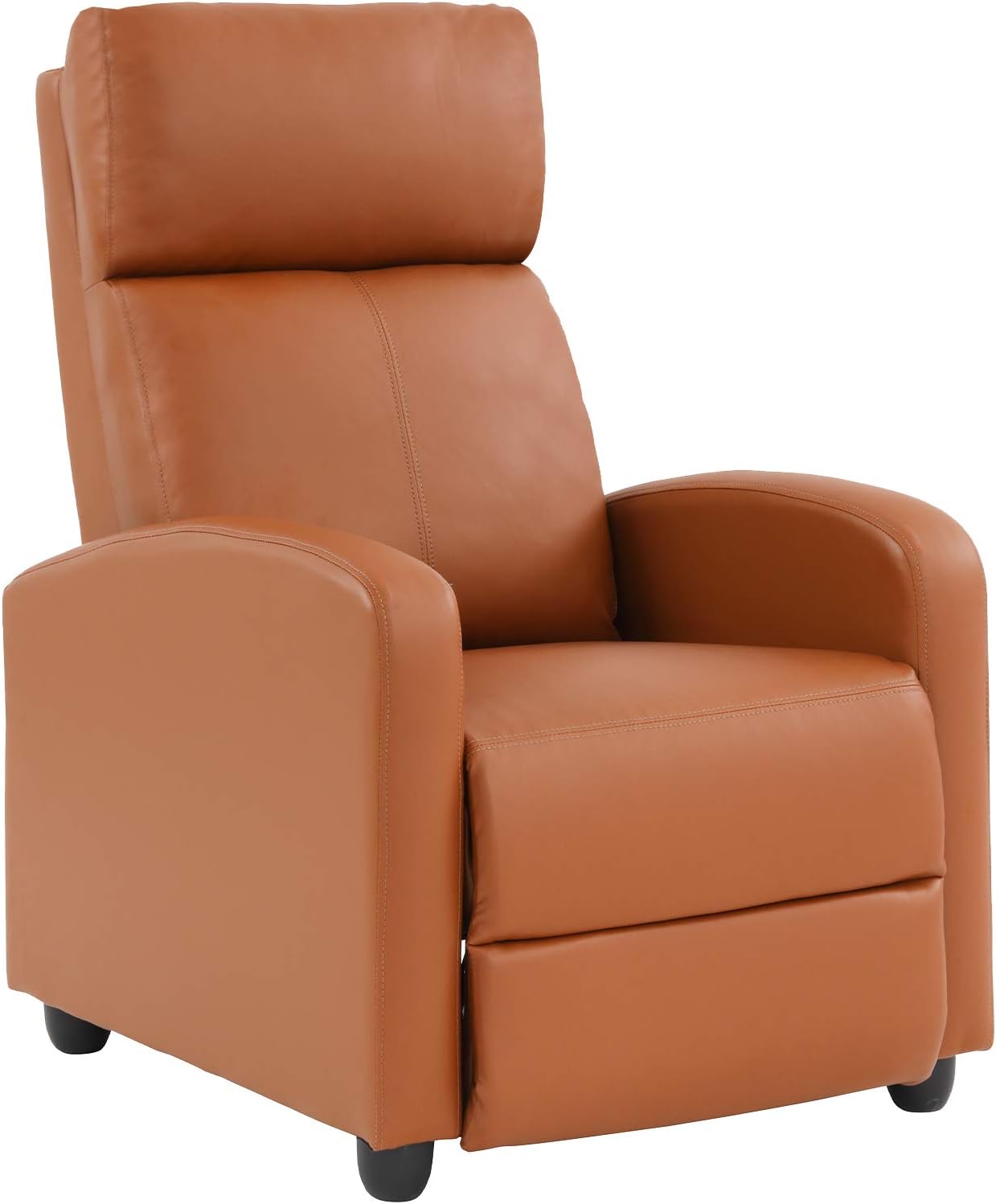 FDW Recliner Chair for Living Room Reading Chair Home Theater Seating Reclining Chair Recliner Sofa Winback Chair Single Sofa Modern Easy Lounge with PU Leather Padded Seat Backrest