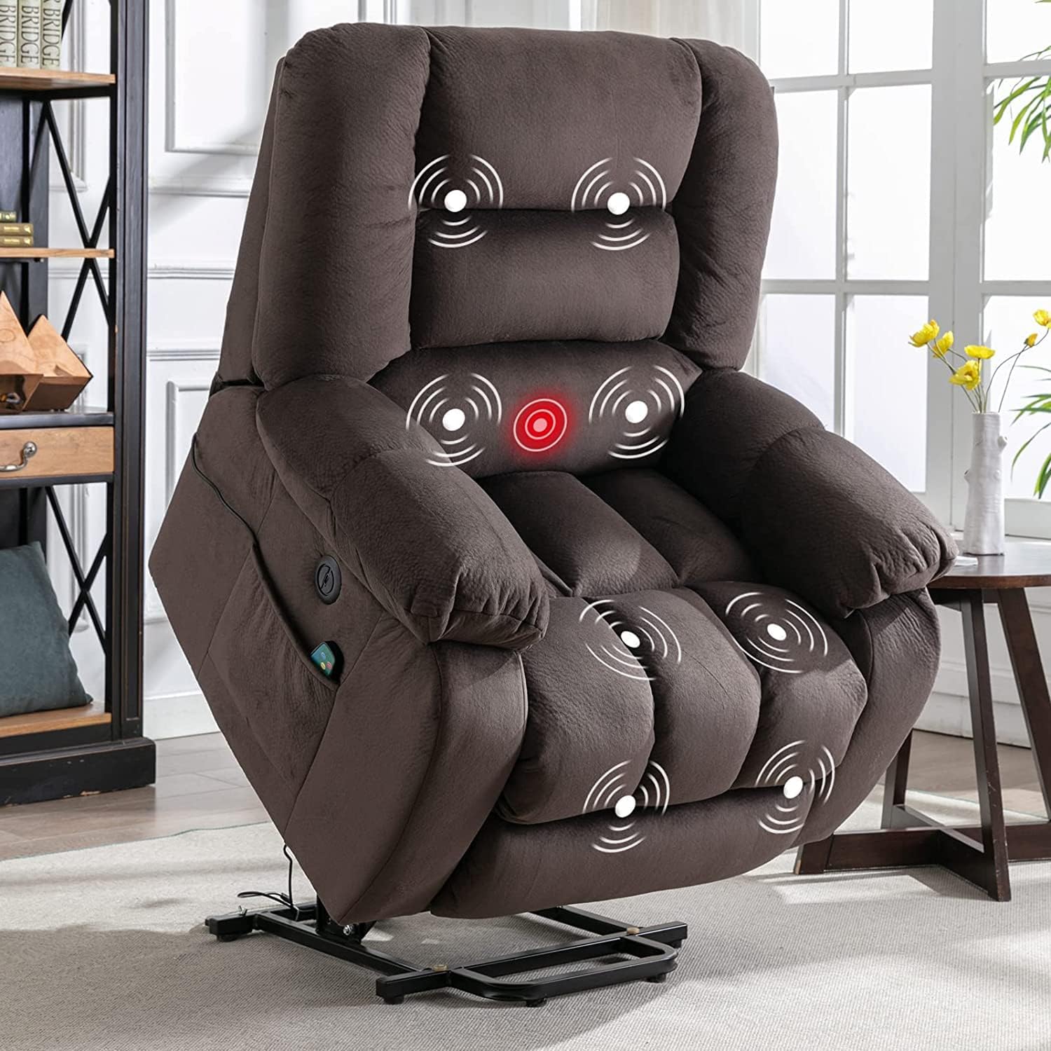 Power Chair Lift Recliner, Chocolate