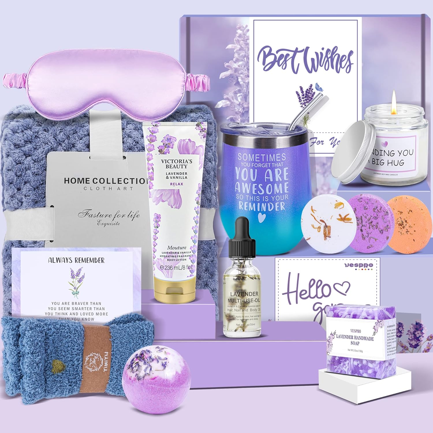 Gifts for Women,Spa Gift Baskets for Women Spring Gifts for Women Bath and Body Works Gifts Set Relaxing Sympathy Gifts Box for Women,Mom,Sister,Wife,Lover