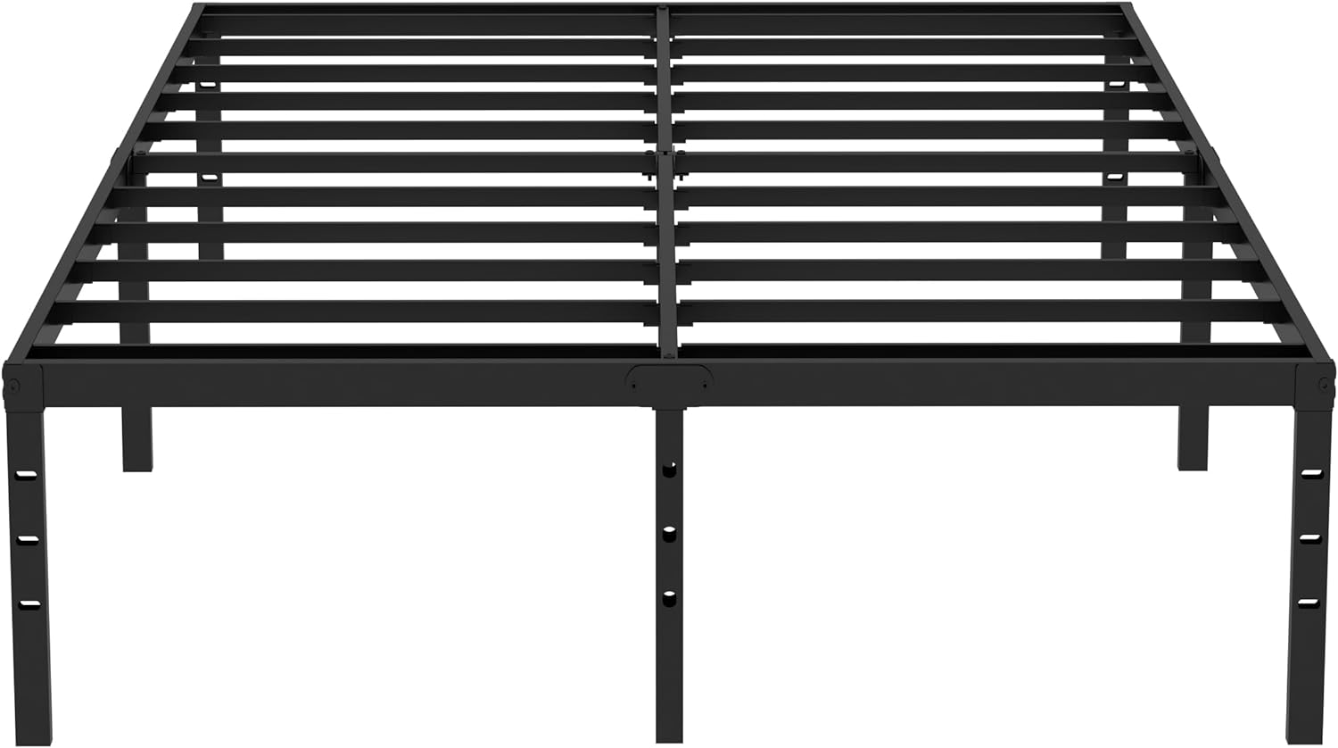 Heavy Duty Metal Platform Full Bed Frame,18 Inch High Underbed Storage,Max 3500lbs Sturdy Metal Support Bed Frames,Easy AssemblyNo Box Spring NeededBlack