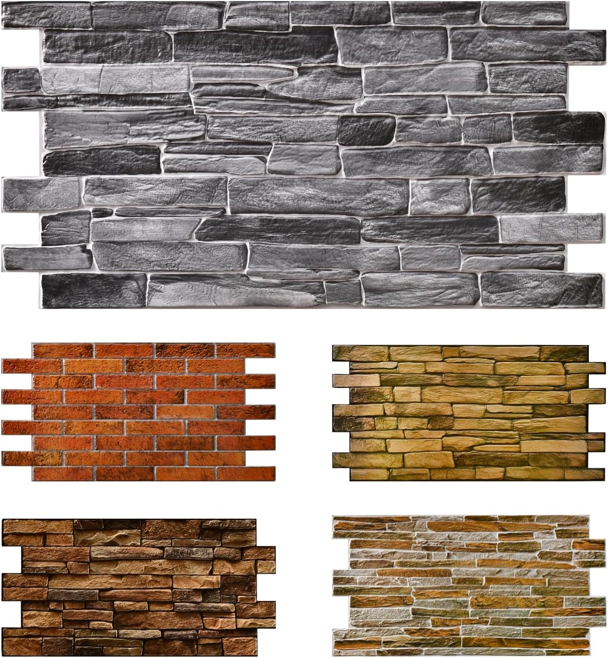 1pc(5.3sqft) - 3D PVC Wall Panels for Interior Decor: Perfect for Kitchen Backsplash Bathrooms, Living Rooms, Offices