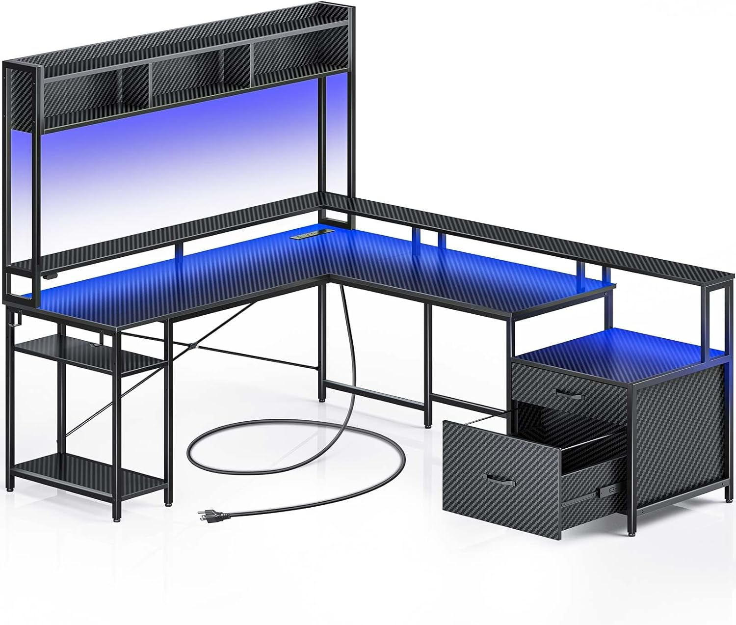 Rolanstar Computer Desk with File Drawers, 99.2