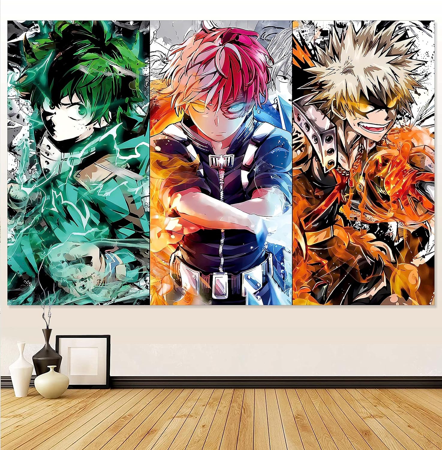 Anime Tapestry-My Hero Academia Tapestry-My Hero Academia Room Decor-My Hero Academia Anime Decor-Anime Backdrop-Anime Room Decor for Bedroom 59x40 In