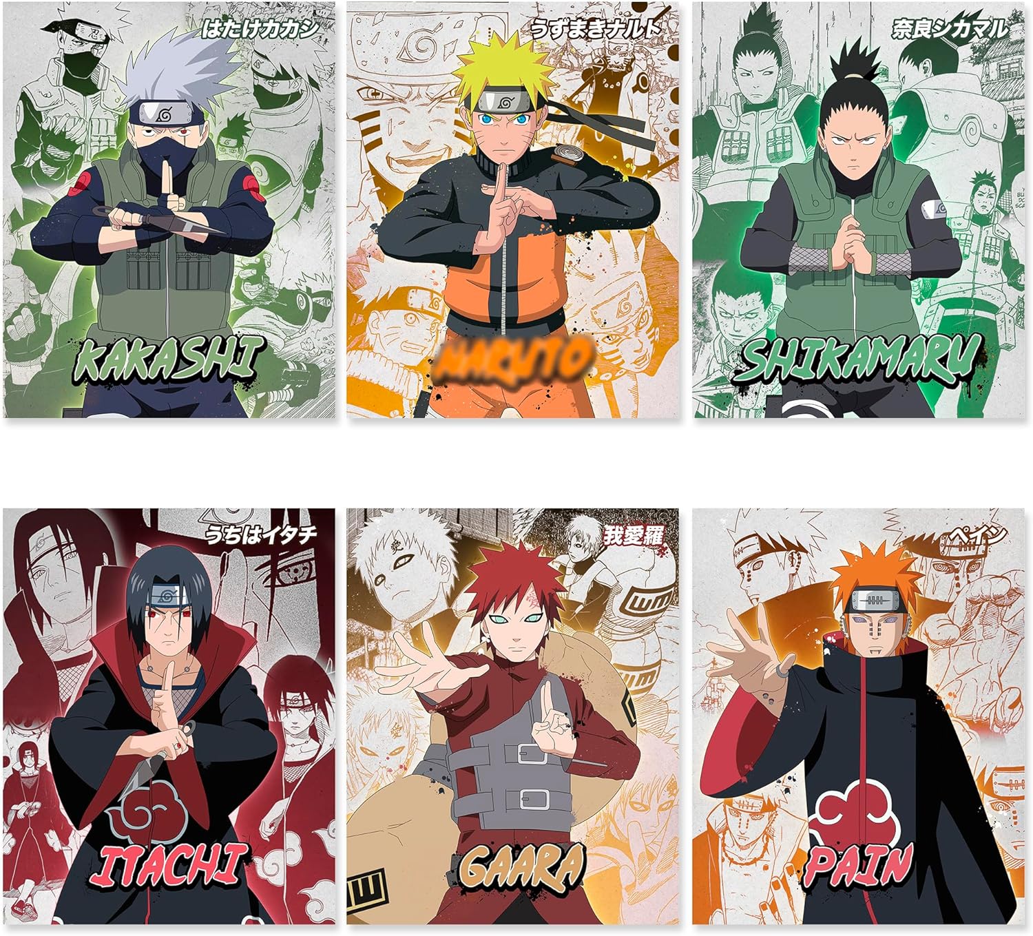 JUMANT Anime Posters for Bedroom - UNFRAMED 8x10 - Anime Posters for Room - Itachi Poster - Anime Room Decor - Anime Wall Decor - Anime Decor - Anime Wall Art - Anime Wall Decor