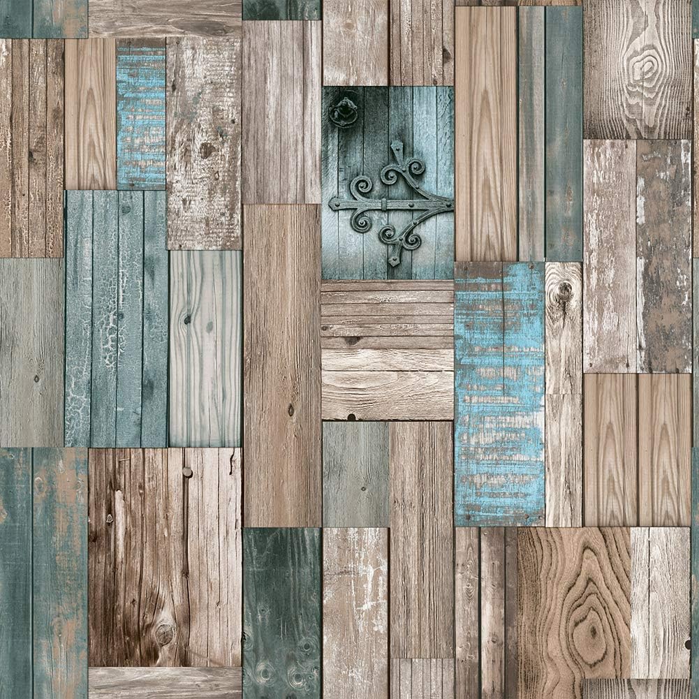 3003 Wood Panel Wallpaper Faux Wood Plank Wallpaper Home Kitchen Bedroom Living Room Decoration 20.8 x 32.8ft