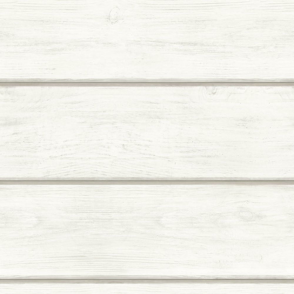 Chesapeake 3115-12441 Cassidy Wood Planks Wallpaper, Off-White