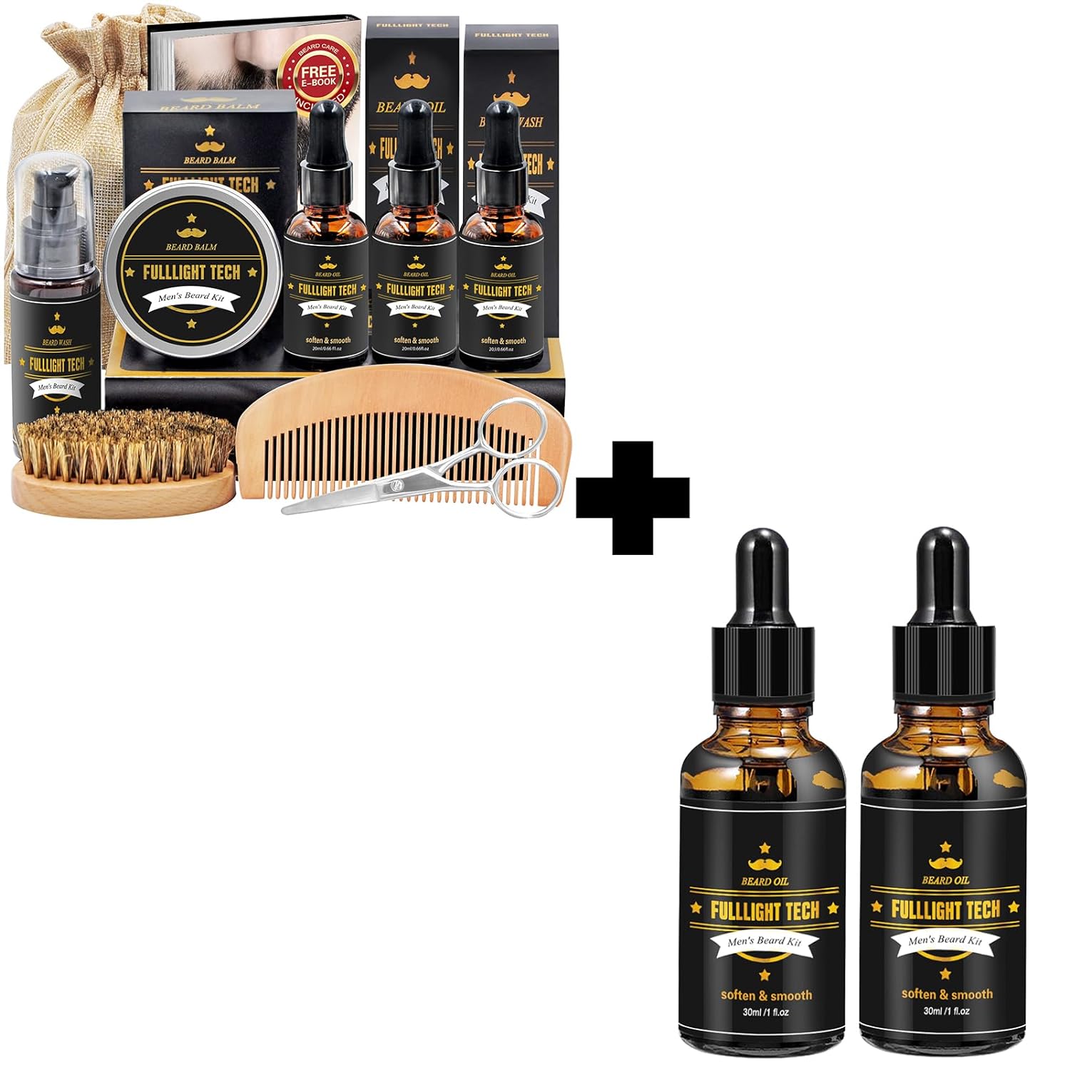 FULLLIGHT TECH Beard Kit,Unique Gifts for Men