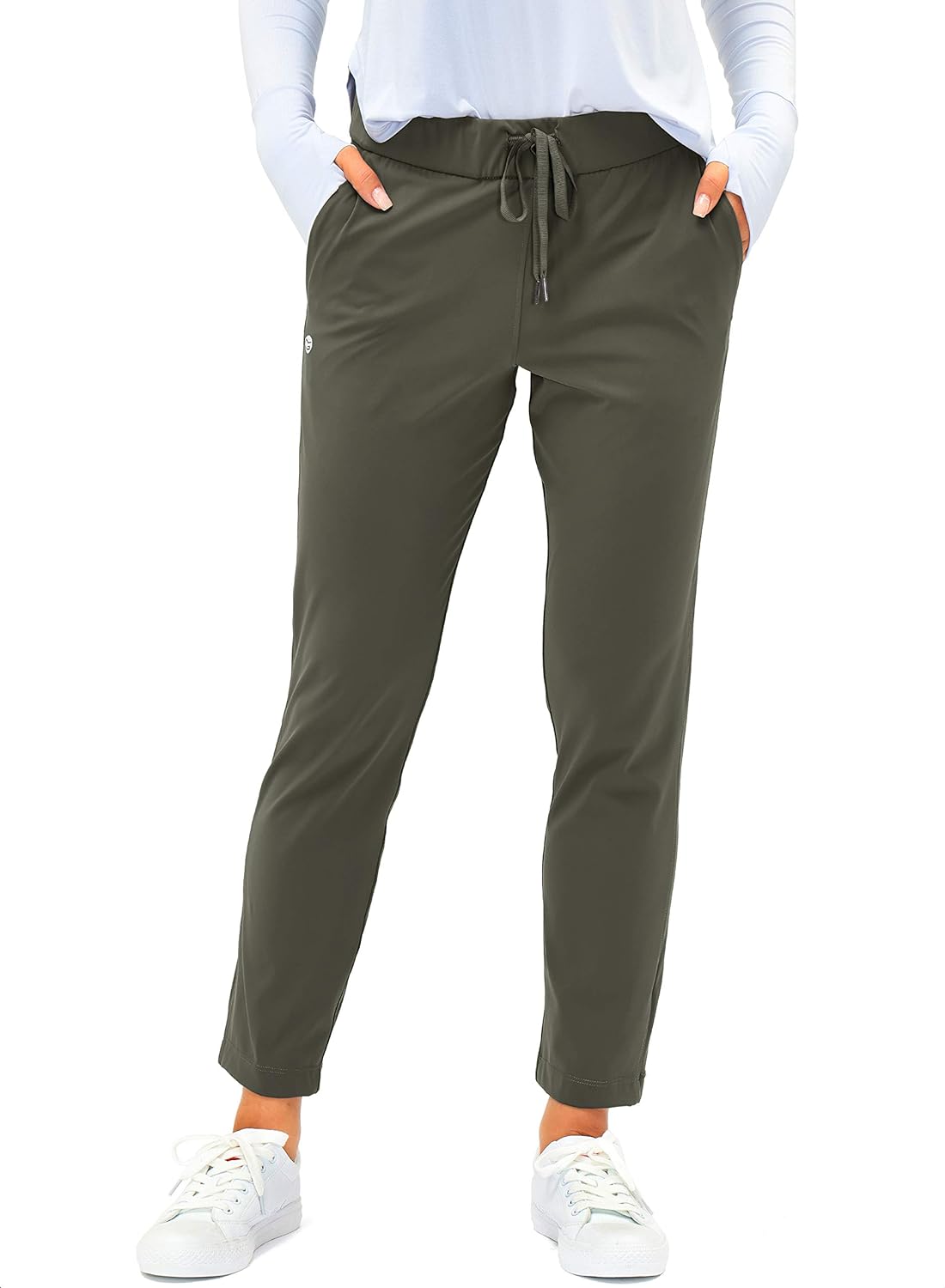 G Gradual Women' Pants with Deep Pockets 7/8 Stretch Ankle Sweatpants for Golf, Athletic, Lounge, Travel, Work