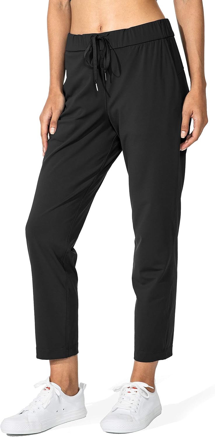 G Gradual Women' Pants with Deep Pockets 7/8 Stretch Ankle Sweatpants for Golf, Athletic, Lounge, Travel, Work