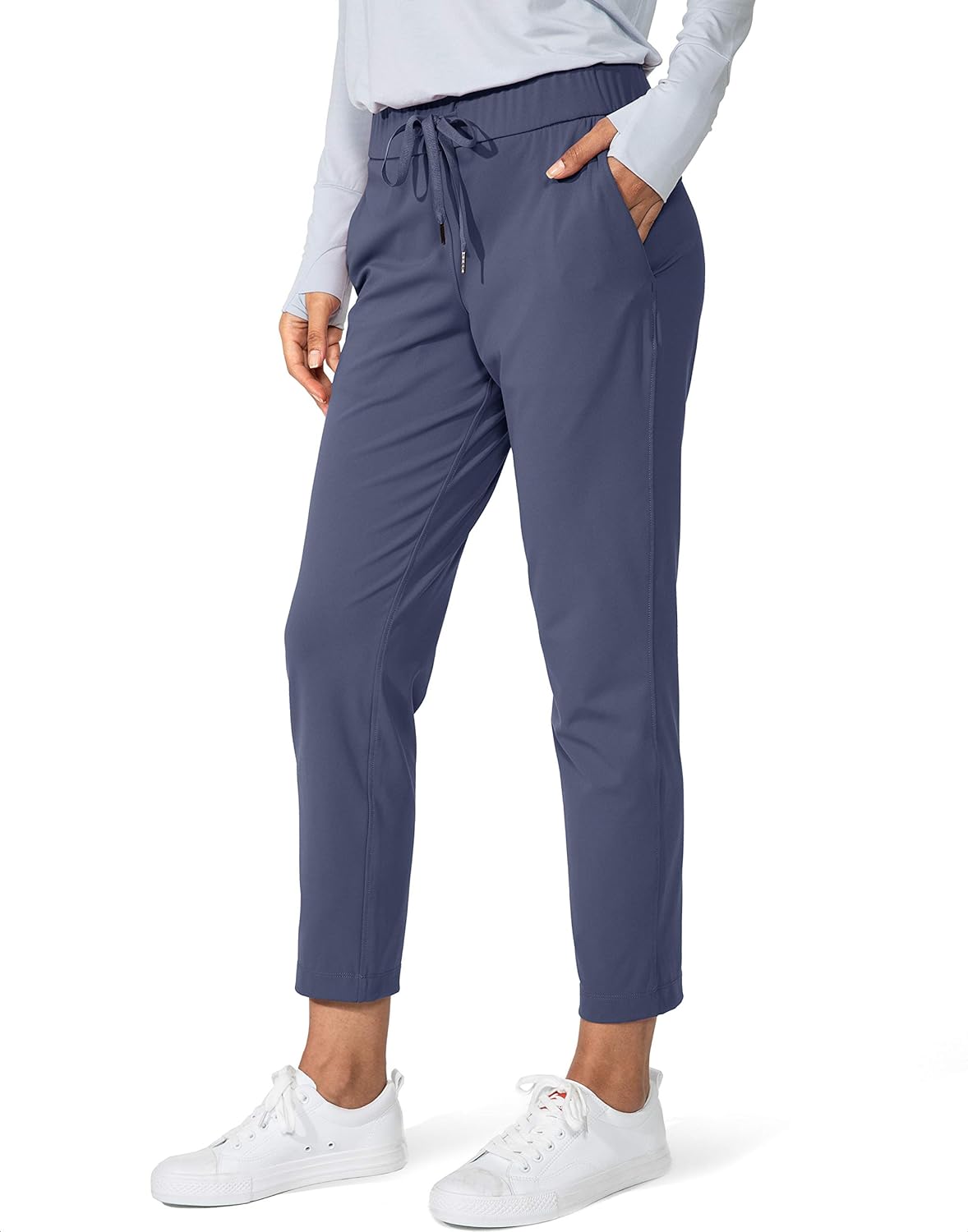 G Gradual Women' Pants with Deep Pockets 7/8 Stretch Ankle Sweatpants for Golf, Athletic, Lounge, Travel, Work